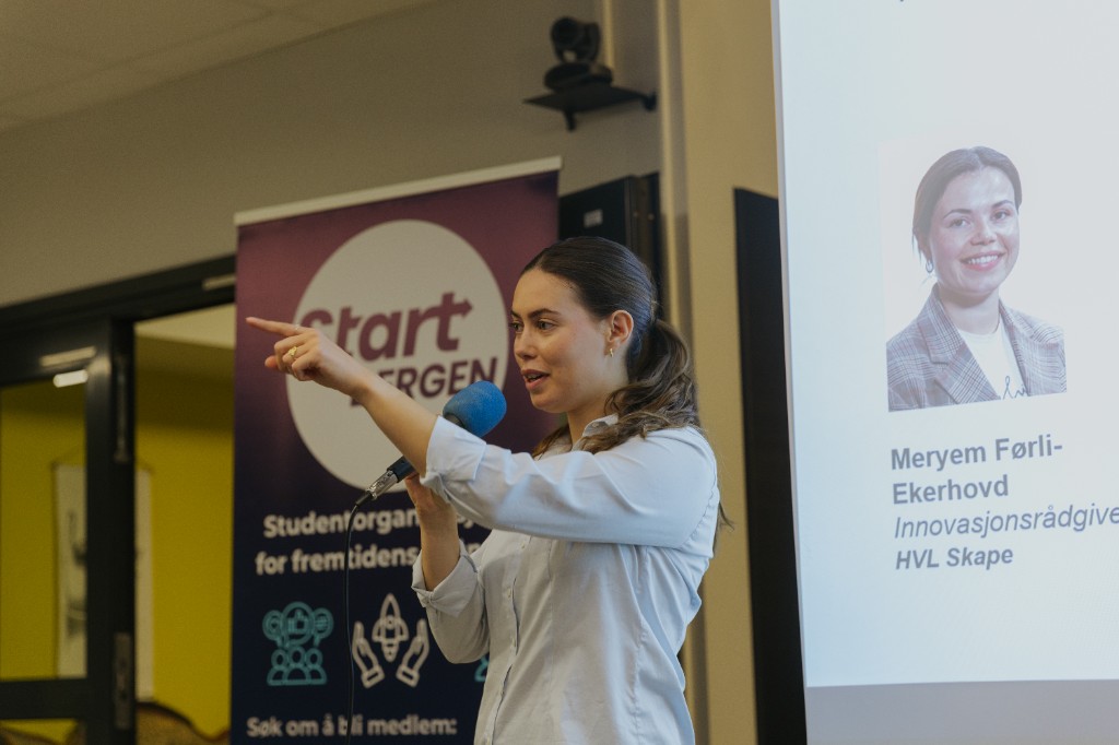 Foredrag på Start Bergen-arrangement med Meryem Førli-Ekerhovd, HVL Skape